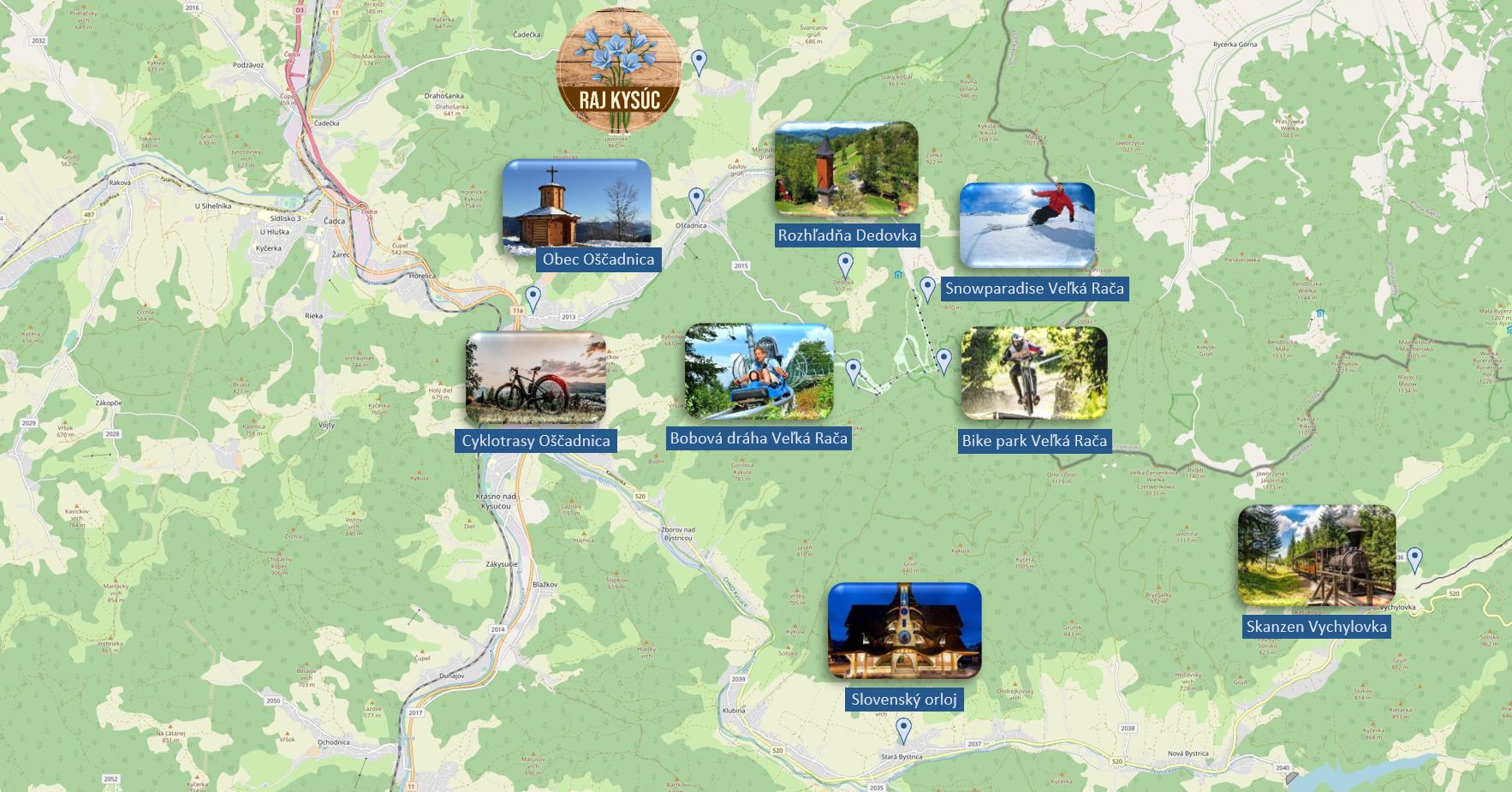 Mapa okolia